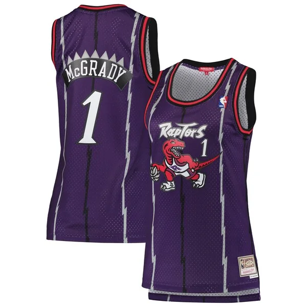 Lussuoso Robusto Magnifico Tracy McGrady Toronto Raptors Women's 1998/99 Hardwood Classics Swingman Jersey Purple per gli appassionati