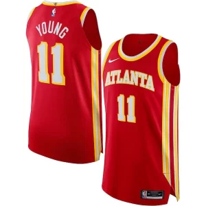 Ottimo Trae Young Atlanta Hawks Nike Authentic Jersey Association Edition Red per gli appassionati