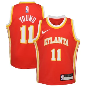 Ottimo Accattivante Prestigioso Trae Young Atlanta Hawks Nike Toddler Swingman Player Jersey Icon Edition Red per gli appassionati