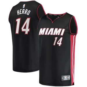 Pratico Versatile Tyler Herro Miami Heat Fast Break Replica Jersey Icon Edition Black per gli appassionati