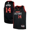 Stupendo Tyler Herro Miami Heat Nike Youth Swingman Replica Jersey City Edition Black per gli appassionati