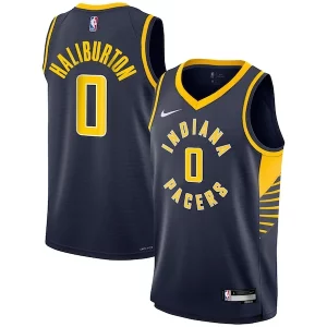 Prestigioso Tyrese Haliburton Indiana Pacers Nike Youth Swingman Jersey Icon Edition Navy per gli appassionati