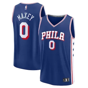 Gorgeous Moderno Magnifico Tyrese Maxey Philadelphia 76ers Fast Break Replica Player Jersey Icon Edition Royal per gli appassionati