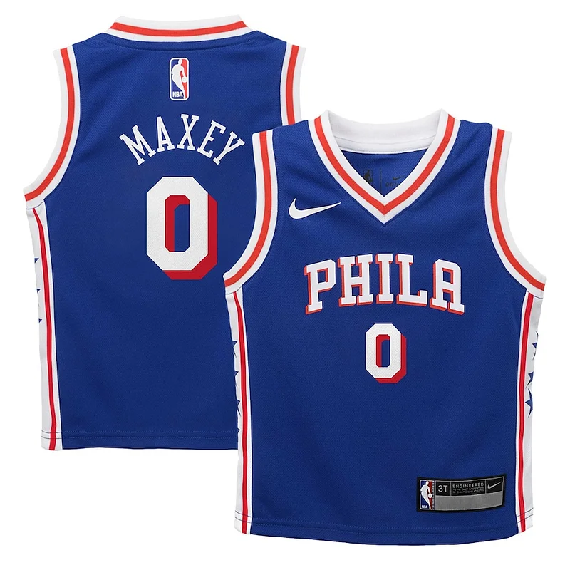 Duraturo Tyrese Maxey Philadelphia 76ers Nike Toddler Swingman Player Jersey Icon Edition Royal per gli appassionati