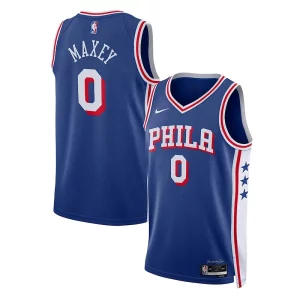 Prestigioso Tyrese Maxey Philadelphia 76ers Nike Unisex Swingman Jersey Association Edition Royal per gli appassionati