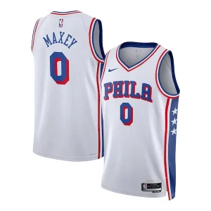 Splendido Tyrese Maxey Philadelphia 76ers Nike Unisex Swingman Jersey Association Edition White per gli appassionati