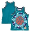 Resistente Carino Utah Jazz Hardwood Classics Blown Out Fashion Jersey Turquoise per gli appassionati