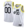 Eccezionale Utah Jazz Nike Unisex Swingman Custom Jersey White Association Edition per gli appassionati