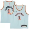 Meraviglioso Splendido Bellissimo Victor Wembanyama San Antonio Spurs Nike Preschool 2024/25 Swingman Player Jersey City Edition Light Blue per gli appassionati