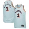 Duraturo Victor Wembanyama San Antonio Spurs Nike Youth 2024/25 Swingman Player Jersey City Edition Light Blue per gli appassionati