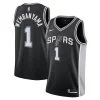 Classico Fascinante Victor Wembanyama San Antonio Spurs Nike Youth Swingman Jersey Icon Edition Black per gli appassionati