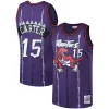Cool Robusto Vince Carter Toronto Raptors 1998/99 Big & Tall Hardwood Classics Swingman Jersey Purple/White per gli appassionati