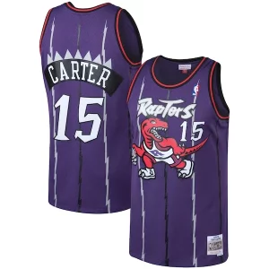 Cool Robusto Vince Carter Toronto Raptors 1998/99 Big & Tall Hardwood Classics Swingman Jersey Purple/White per gli appassionati