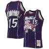 Elegante Duraturo Vince Carter Toronto Raptors 1998/99 Hardwood Classics NBA 75th Anniversary Diamond Swingman Jersey Purple per gli appassionati