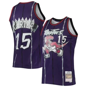 Elegante Duraturo Vince Carter Toronto Raptors 1998/99 Hardwood Classics NBA 75th Anniversary Diamond Swingman Jersey Purple per gli appassionati