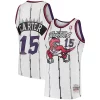 Meraviglioso Fantastico Vince Carter Toronto Raptors 1998/99 Hardwood Classics Swingman Jersey White/Purple per gli appassionati