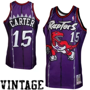 Carino Fascinante Vince Carter Toronto Raptors 1998/99 Throwback Authentic Jersey Purple per gli appassionati