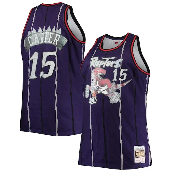 Stupendo Fantastico Trendy Vince Carter Toronto Raptors Big & Tall 1998/99 NBA 75th Anniversary Diamond Swingman Jersey Purple per gli appassionati