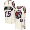 Carino Vince Carter Toronto Raptors Chainstitch Swingman Jersey Cream per gli appassionati