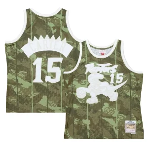 Accattivante Vince Carter Toronto Raptors Hardwood Classics 1998/99 Ghost Green Swingman Jersey Camo per gli appassionati