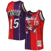 Eccezionale Resistente Versatile Vince Carter Toronto Raptors Hardwood Classics 1998/99 Split Swingman Jersey Purple/Red per gli appassionati