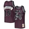 Raffinato Lussuoso Resistente Vince Carter Toronto Raptors Hardwood Classics Off Court Swingman Jersey Purple per gli appassionati
