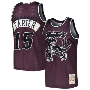 Raffinato Lussuoso Resistente Vince Carter Toronto Raptors Hardwood Classics Off Court Swingman Jersey Purple per gli appassionati