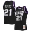 Gorgeous Accattivante Eccezionale Vlade Divac Sacramento Kings 2000/01 Hardwood Classics Swingman Jersey Black per gli appassionati