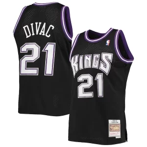 Gorgeous Accattivante Eccezionale Vlade Divac Sacramento Kings 2000/01 Hardwood Classics Swingman Jersey Black per gli appassionati