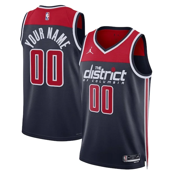 Comodo Moderno Pratico Washington Wizards Jordan Brand Unisex 2022/23 Swingman Custom Jersey Statement Edition Navy per gli appassionati