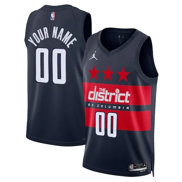 Magnifico Washington Wizards Jordan Brand Unisex 2024/25 Custom Swingman Jersey Statement Edition Navy per gli appassionati