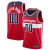 Robusto Lussuoso Washington Wizards Nike 2020/21 Swingman Custom Jersey Icon Edition Red per gli appassionati