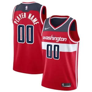 Robusto Lussuoso Washington Wizards Nike 2020/21 Swingman Custom Jersey Icon Edition Red per gli appassionati