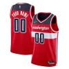 Magnifico Comodo Eccezionale Washington Wizards Nike 2021/22 Diamond Swingman Custom Jersey Icon Edition Red per gli appassionati