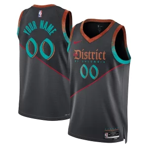 Stupendo Washington Wizards Nike Unisex 2023/24 Custom Swingman Jersey Black City Edition per gli appassionati