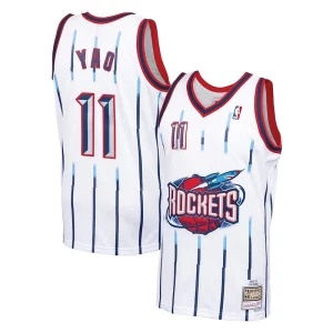 Raffinato Yao Ming Houston Rockets 2002 03 Hardwood Classics Swingman Jersey White per gli appassionati