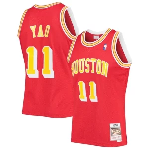Incantevole Bellissimo Yao Ming Houston Rockets 2004/05 Hardwood Classics Swingman Jersey Red per gli appassionati