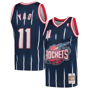 Robusto Yao Ming Houston Rockets Hardwood Classics 2002 03 Swingman Jersey Navy per gli appassionati