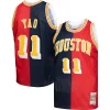 Resistente Raffinato Yao Ming Houston Rockets Hardwood Classics 2004/05 Split Swingman Jersey Navy/Red per gli appassionati