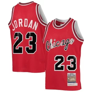 Meraviglioso Magnifico Youth Chicago Bulls Michael Jordan Red 1984/85 Hardwood Classics Authentic Jersey per gli appassionati