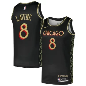 Elegante Lussuoso Classico Zach LaVine Chicago Bulls Nike Swingman Player Jersey City Edition Black per gli appassionati
