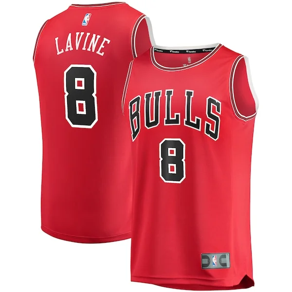 Prestigioso Zach LaVine Chicago Bulls Youth Fast Break Replica Player Jersey Icon Edition Red per gli appassionati