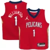 Stupendo Zion Williamson New Orleans Pelicans Jordan Brand Toddler 2020/21 Jersey Red Statement Edition per gli appassionati