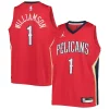 Comodo Raffinato Meraviglioso Zion Williamson New Orleans Pelicans Jordan Brand Youth 2020/21 Swingman Player Jersey Statement Edition Red per gli appassionati