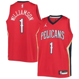 Comodo Raffinato Meraviglioso Zion Williamson New Orleans Pelicans Jordan Brand Youth 2020/21 Swingman Player Jersey Statement Edition Red per gli appassionati