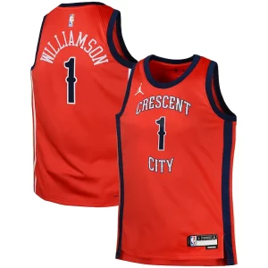 Comodo Fascinante Zion Williamson New Orleans Pelicans Jordan Brand Swingman Jersey Statement Red per gli appassionati