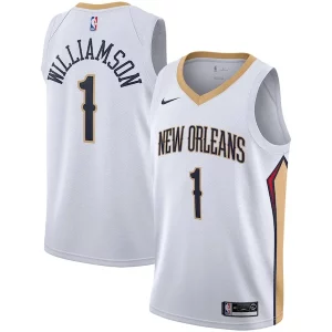 Fantastico Sofisticato Zion Williamson New Orleans Pelicans Nike 2019/2020 Swingman Jersey Association Edition White/Navy per gli appassionati