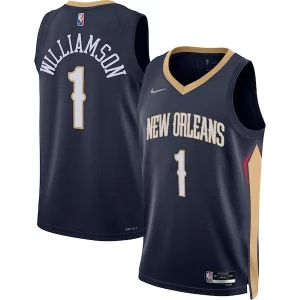 Classico Fascinante Lussuoso Zion Williamson New Orleans Pelicans Nike 2021/22 Diamond Swingman Jersey Icon Edition Navy per gli appassionati