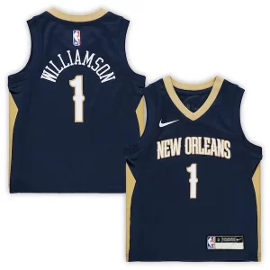 Splendido Zion Williamson New Orleans Pelicans Nike Preschool Replica Jersey Icon Edition Navy per gli appassionati