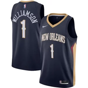 Stupendo Zion Williamson New Orleans Pelicans Nike Swingman Jersey Navy Icon Edition per gli appassionati